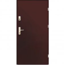 Metalinės lauko durys LAK aklinos rudos, dešininės - 970 mm