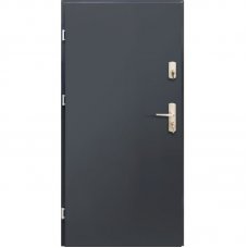 Metalinės lauko durys LAK aklinos antracitas, kairinės - 970 mm
