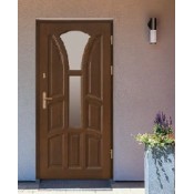 Retro stiliaus medinės lauko durys (5)